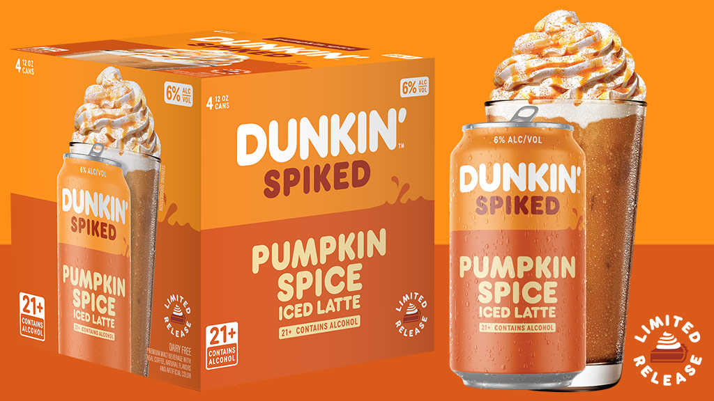 Pumpkin Spiked Dunkin' Spiked Adds Pumpkin Spice Iced Latte The Rock