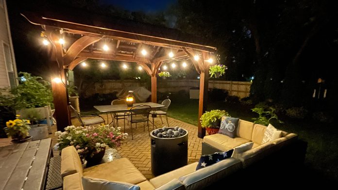 Gazebo_Night2 A Backyard Discovery Gazebo is a great investment.