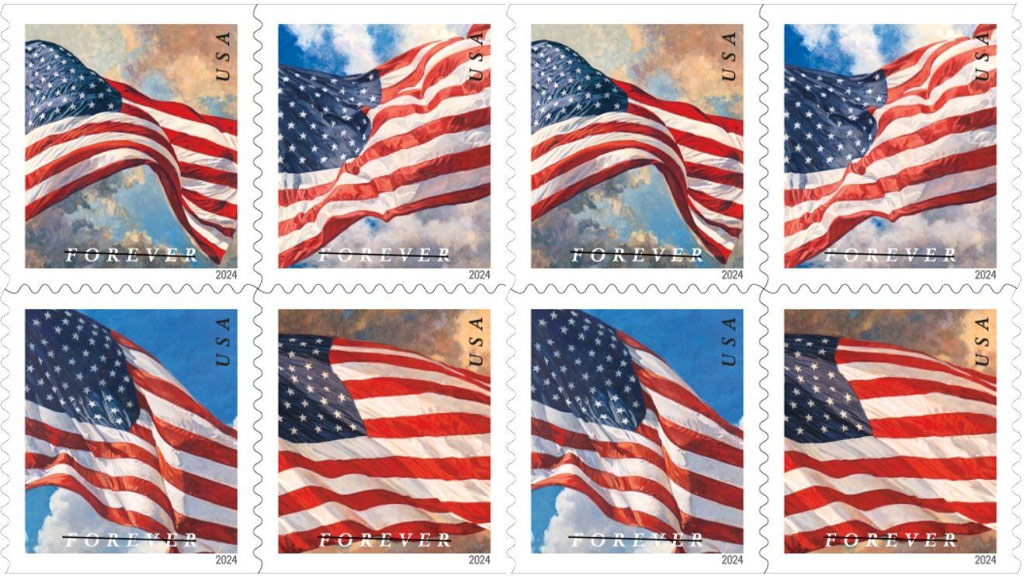 Stars and Stripes Forever: USPS Launches New Flag Stamps - The Rock ...