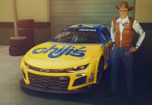 Chili’s Goes Full Throwback with NASCAR ‘Marg Machine’ at Darlington Chili’s Grill & Bar and Spire Motorsports are building on the Ride the ‘Dente…Again’te campaign, turning back the clock for Alumni Weekend at Darlington Raceway by introducing the Chili’s Marg Machine, a No. 77 Chevrolet Camaro ZL1 design for driver Carson Hocevar that will transport race fans back more than four decades.